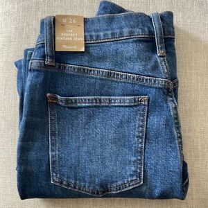Madewell the perfect vintage jean 26 brand new with tags darker wash